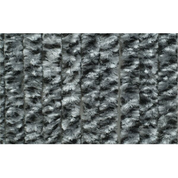 Chenille Dørgardin 56x185 cm grå / hvid / sort