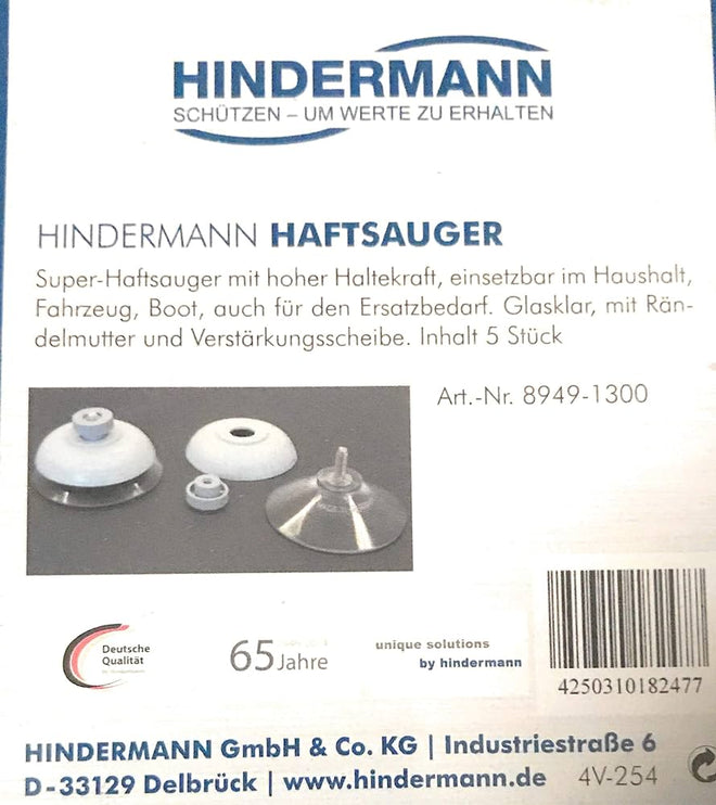Hindermann Suction cup fasteners 8949-1300 40 mm