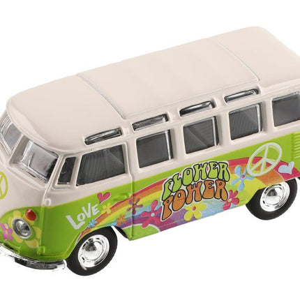 Maisto VW samba Hippie line grøn minibus