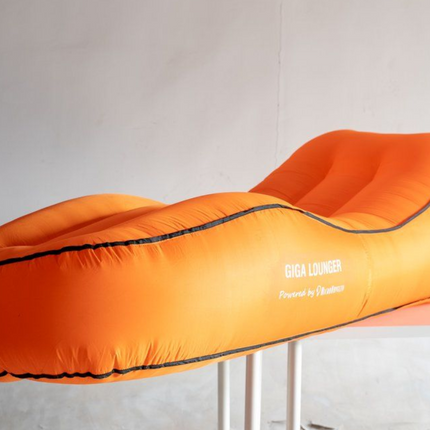 Giga Lounger oppustelig liggestol 180 cm orange