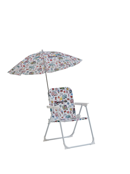 Royal Kidz campingstol til børn med parasol