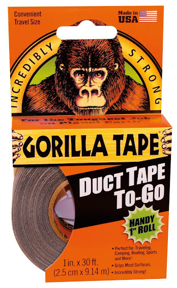 Gorilla Sølvtape To-Go 9m sort