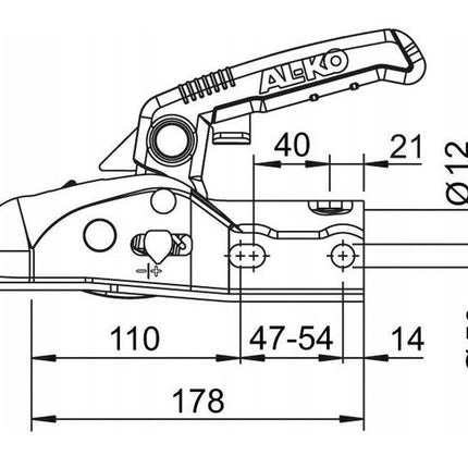 Al-Ko Kuglekobling AK 270 Ø40mm 2700kg