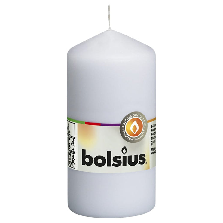 Bolsius Blockljus 10 st 120x58 mm vit