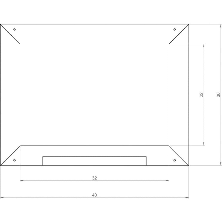 AXI Svarta tavlan för lekstugor grå 2x40x30 cm