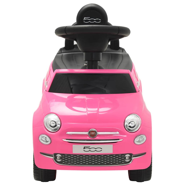 Åkbil Fiat 500 rosa