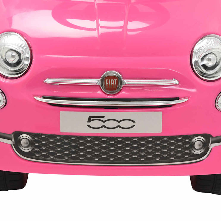 Åkbil Fiat 500 rosa