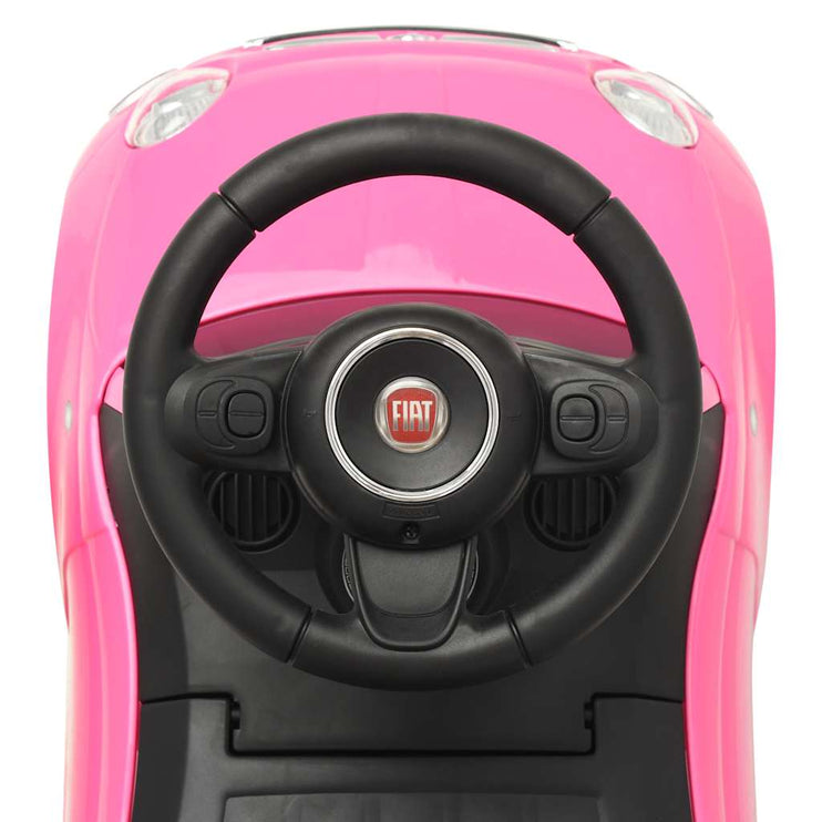 Åkbil Fiat 500 rosa