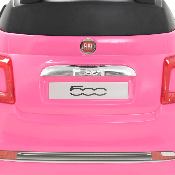 Åkbil Fiat 500 rosa