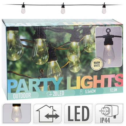 ProGarden Partyslinga med 20 LED 4,5 V