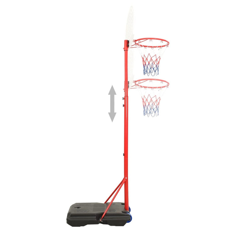 Flyttbar basketkorg justerbar 200-236 cm