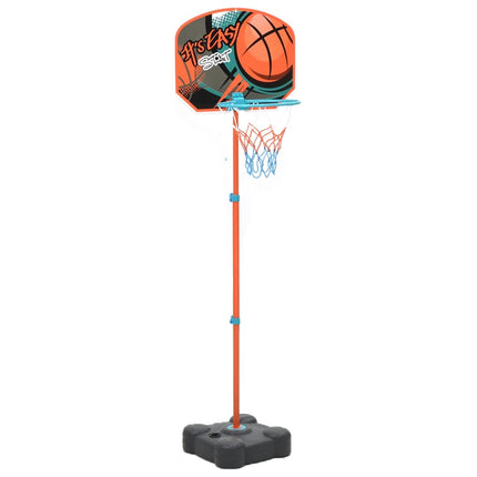 Flyttbar basketkorg justerbar 109-141 cm