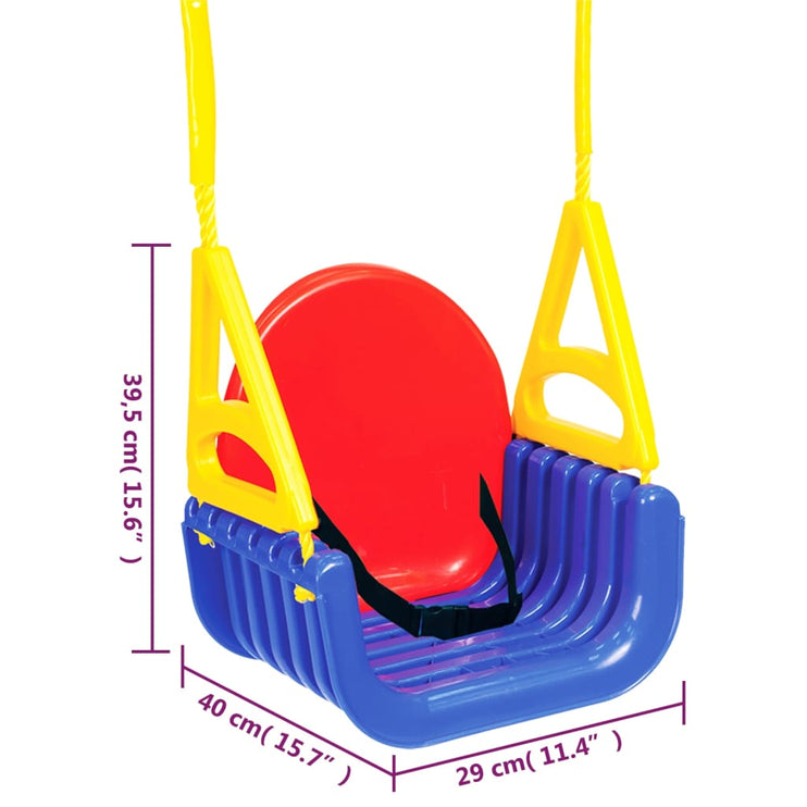 3-i-1 gungsits 29x40x39,5 cm polypropylen