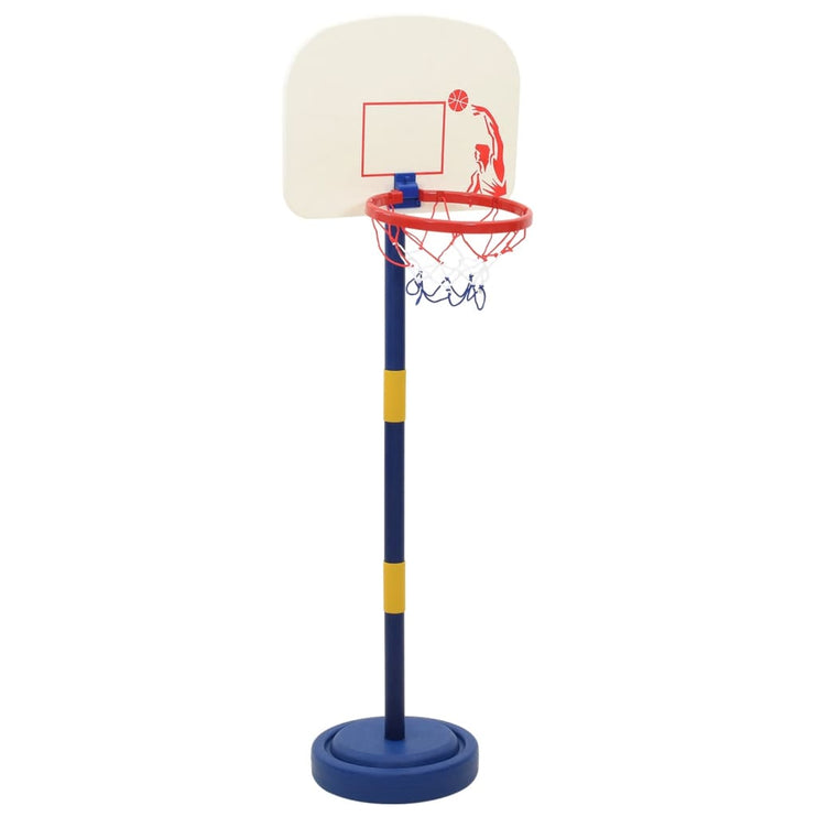 Basketställning med boll och pump justerbar höjd 90/121 cm