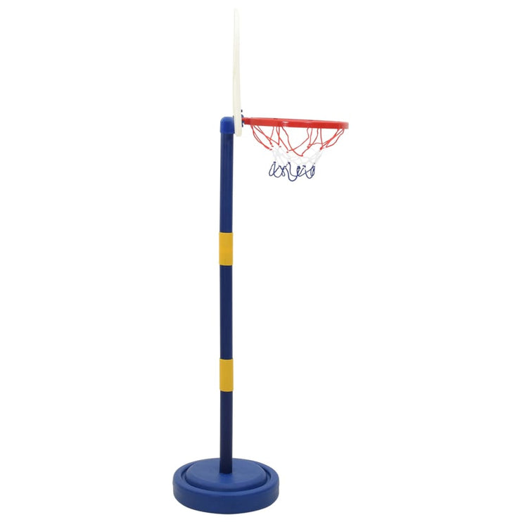 Basketställning med boll och pump justerbar höjd 90/121 cm