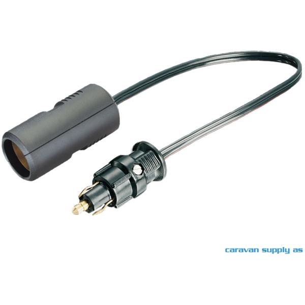 12V ADAPTER NORM STIK –&gt; UNI STIK M/ KABEL 30CM