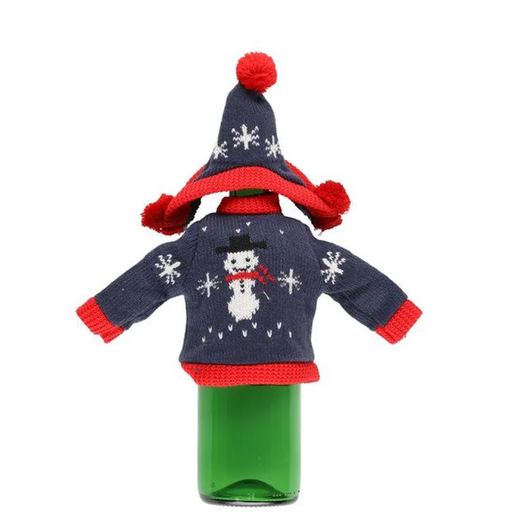 Winteria julesweater til vinflaske