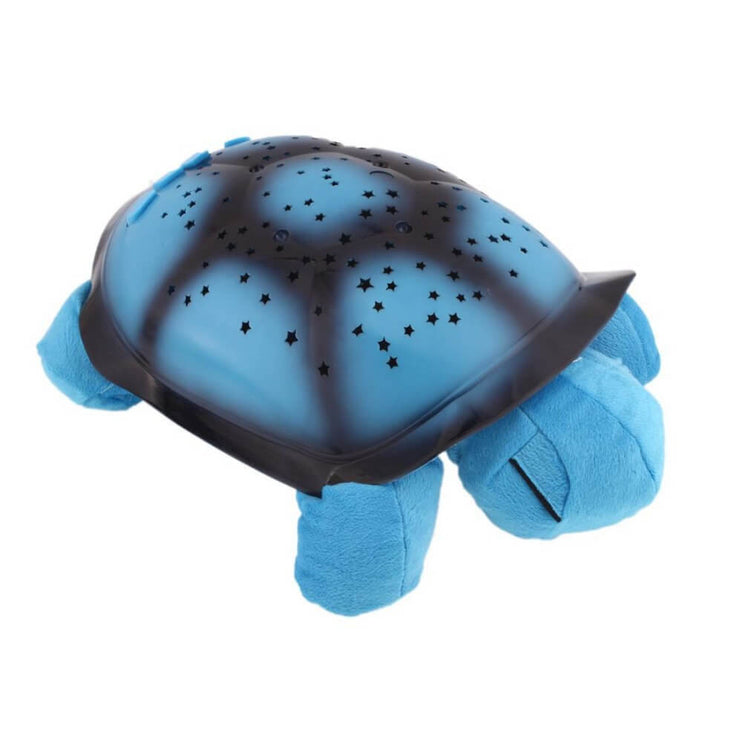 Great night light projector turtle with starry sky blue
