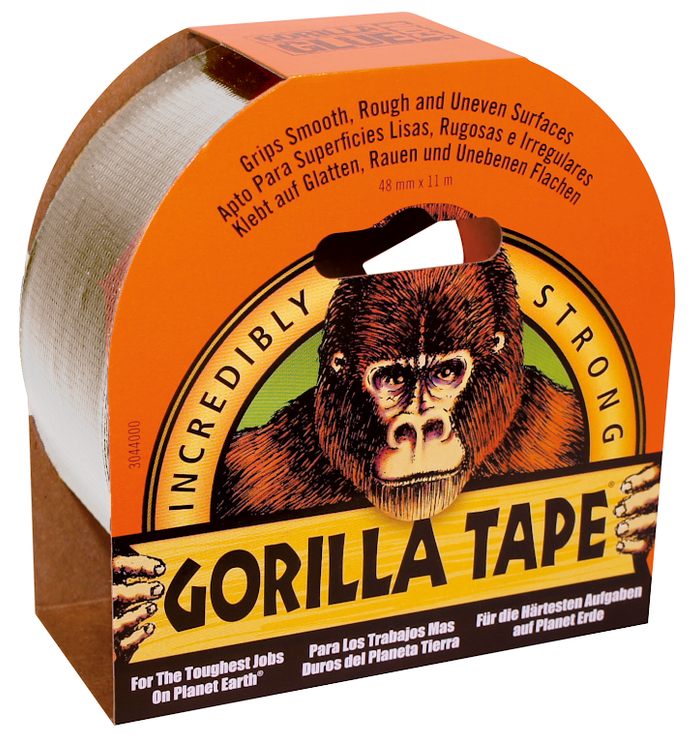 Gorilla tape 32m sølv