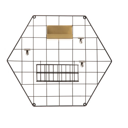 4Living mindeplade Hexagon 50 x 50 cm