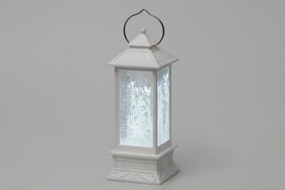 Finnlumor Snow globe lanterne rensdyr hvid