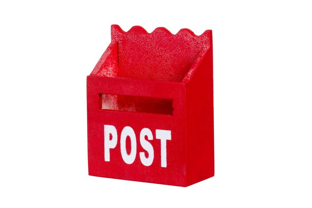 Kapel Hobby Miniature Postkasse rød 6x4,3 cm