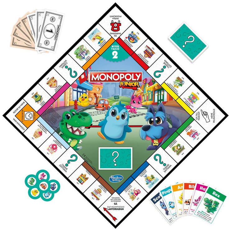 Hasbro Games Monopoly Junior, spill FI/SE