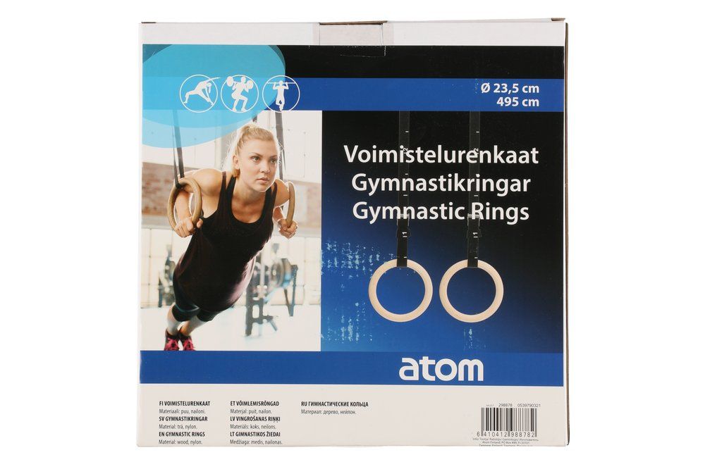 Atom Gymnastik ringe i træ