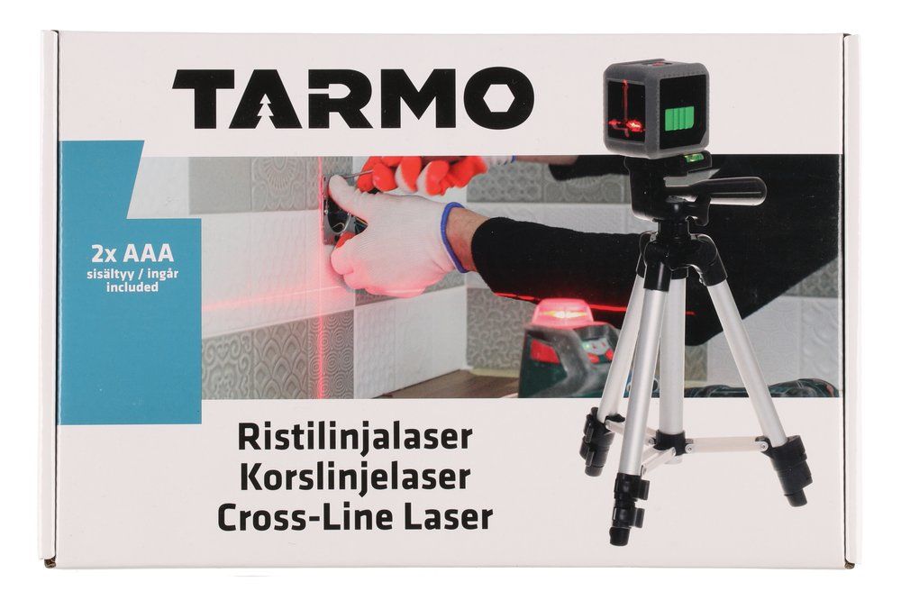 Tarmo Cross line laser med stativ